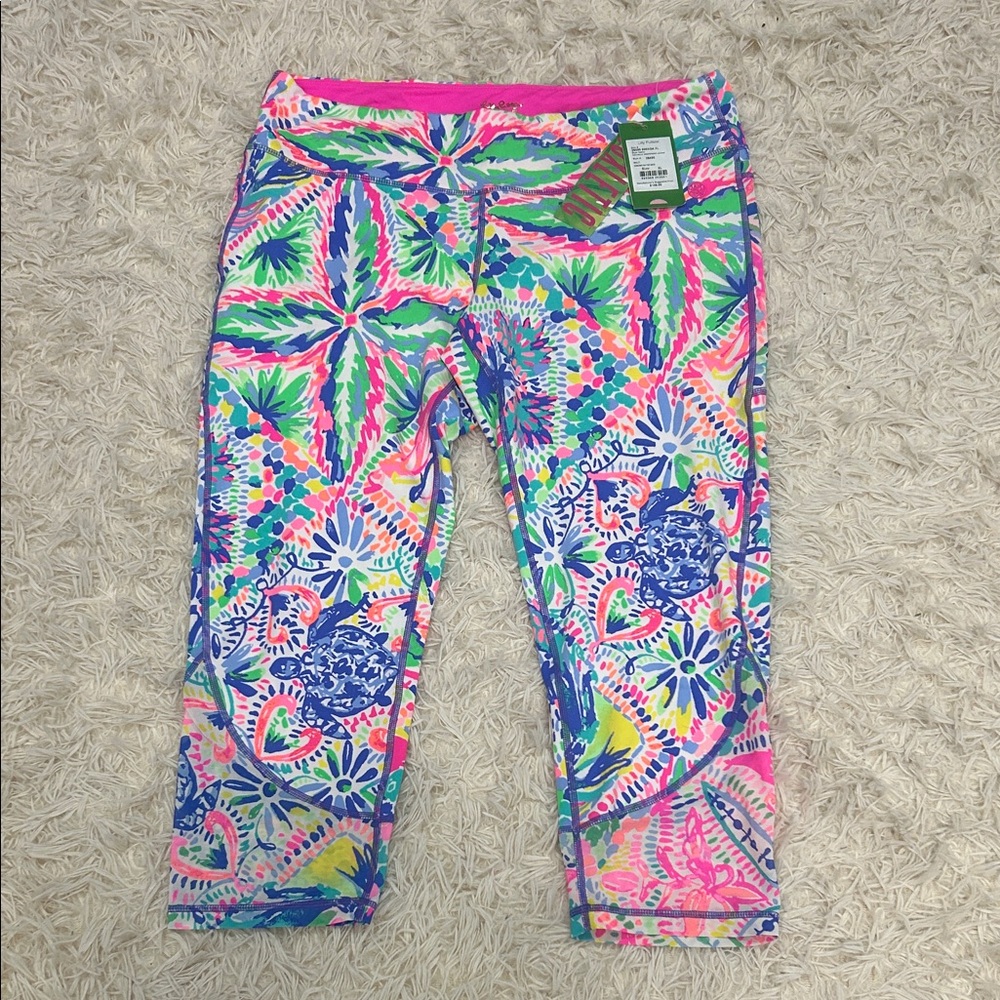Lilly Pulitzer Pink Multi Floral Rochelle weekender Leggings Set - Picture 8 of 16